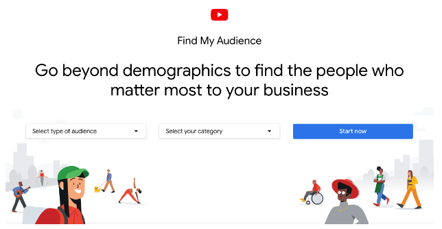 Google's Find My Audience tool for YouTube